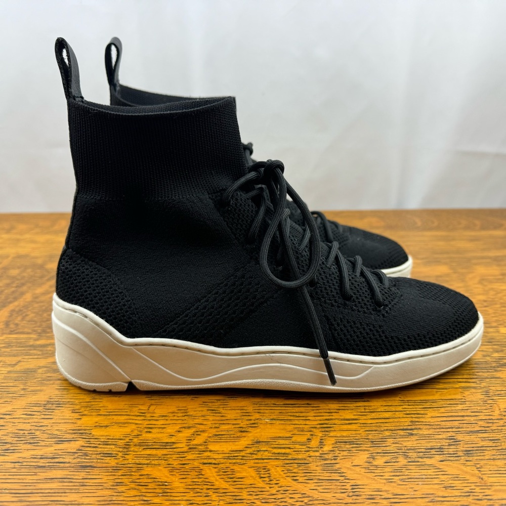 $140 J/Slides Sz 8 Black Jilly High Top Knit Sneakers Stretchy 1" Platform Shoes
